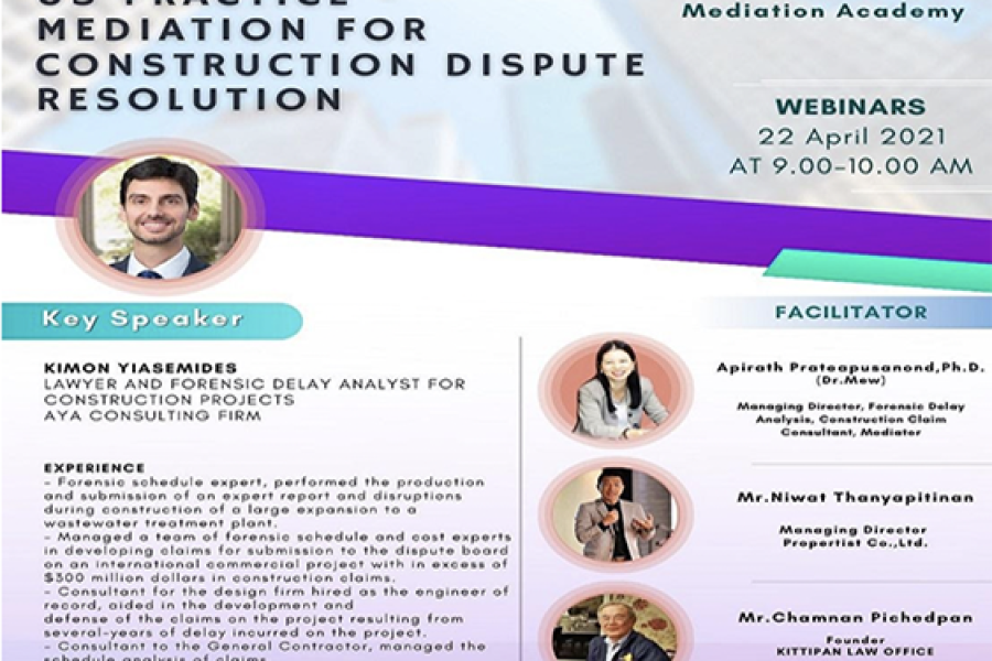 Webinar US Practice – Mediation for Construction Dispute Resolution