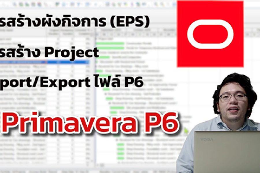 การใช้งาน Primavera P6 [EP 1]- การสร้างผังกิจการ (EPS), การสร้าง Project, การImport / Export ไฟล์